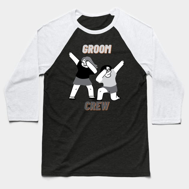 groom crew Baseball T-Shirt by Ekkoha